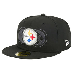 Pittsburgh Steelers New Era Tri-Hit 59FIFTY Fitted Hat - Black - NFL