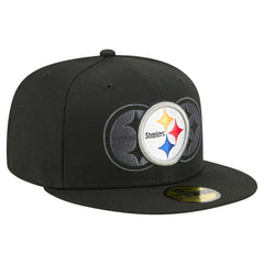 Pittsburgh Steelers New Era Tri-Hit 59FIFTY Fitted Hat - Black - NFL
