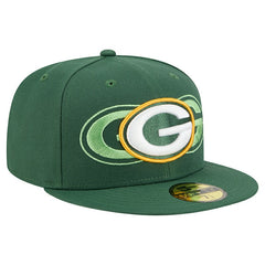 Green Bay Packers New Era Tri-Hit 59FIFTY Fitted Hat - Green - NFL