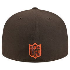 Cleveland Browns New Era Tri-Hit 59FIFTY Fitted Hat - Brown - NFL