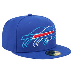 Buffalo Bills New Era Tri-Hit 59FIFTY Fitted Hat - Royal - NFL