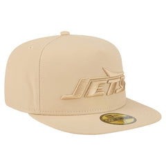New York Jets New Era Color Pack A-Frame 59FIFTY Fitted Hat - Beige - NFL