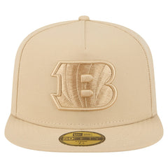 Cincinnati Bengals New Era Color Pack A-Frame 59FIFTY Fitted Hat - Light Beige - NFL
