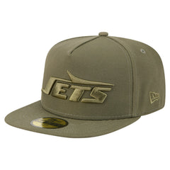 New York Jets New Era Color Pack A-Frame 59FIFTY Fitted Hat - Olive - NFL
