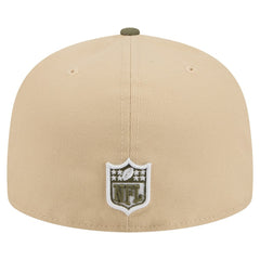 Miami Dolphins New Era Color Pack A-Frame 59FIFTY Fitted Hat - Beige/Olive - NFL