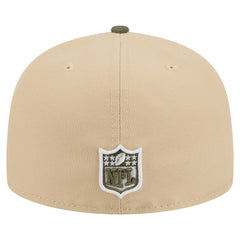 Detroit Lions New Era Color Pack A-Frame 59FIFTY Fitted Hat - Beige/Olive - NFL
