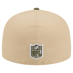 Cleveland Browns New Era Color Pack A-Frame 59FIFTY Fitted Hat - Beige/Olive - NFL