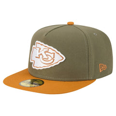Kansas City Chiefs New Era Color Pack A-Frame 59FIFTY Fitted Hat - Olive/Brown - NFL