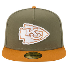Kansas City Chiefs New Era Color Pack A-Frame 59FIFTY Fitted Hat - Olive/Brown - NFL