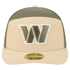 Washington Commanders New Era Two-Tone Color Pack Split Panel 59FIFTY Fitted Hat - Light Beige/Olive - NFL