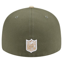 Pittsburgh Steelers New Era Two-Tone Color Pack Split Panel 59FIFTY Fitted Hat - Light Beige/Olive - NFL