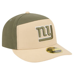 New York Giants New Era Two-Tone Color Pack Split Panel 59FIFTY Fitted Hat - Light Beige/Olive - NFL