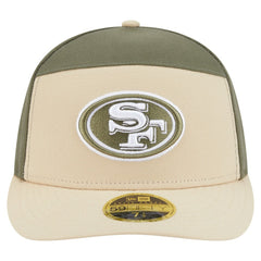 San Francisco 49ers New Era Two-Tone Color Pack Split Panel 59FIFTY Fitted Hat - Light Beige/Olive - NFL