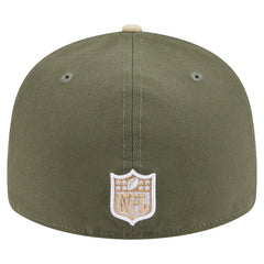 San Francisco 49ers New Era Two-Tone Color Pack Split Panel 59FIFTY Fitted Hat - Light Beige/Olive - NFL