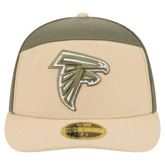 Atlanta Falcons New Era Color Pack Split Panel 59FIFTY Fitted Hat - Light Beige/Olive - NFL