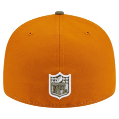 Philadelphia Eagles New Era Two-Tone Color Pack Split Panel 59FIFTY Fitted Hat - Olive/Brown - NFL