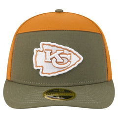 Kansas City Chiefs New Era Two-Tone Color Pack Split Panel 59FIFTY Fitted Hat - Olive/Brown - NFL