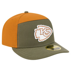 Kansas City Chiefs New Era Two-Tone Color Pack Split Panel 59FIFTY Fitted Hat - Olive/Brown - NFL