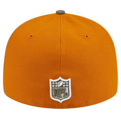 Las Vegas Raiders New Era Two-Tone Color Pack Split Panel 59FIFTY Fitted Hat - Olive/Brown - NFL