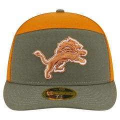 Detroit Lions New Era Two-Tone Color Pack Split Panel 59FIFTY Fitted Hat - Olive/Brown - NFL