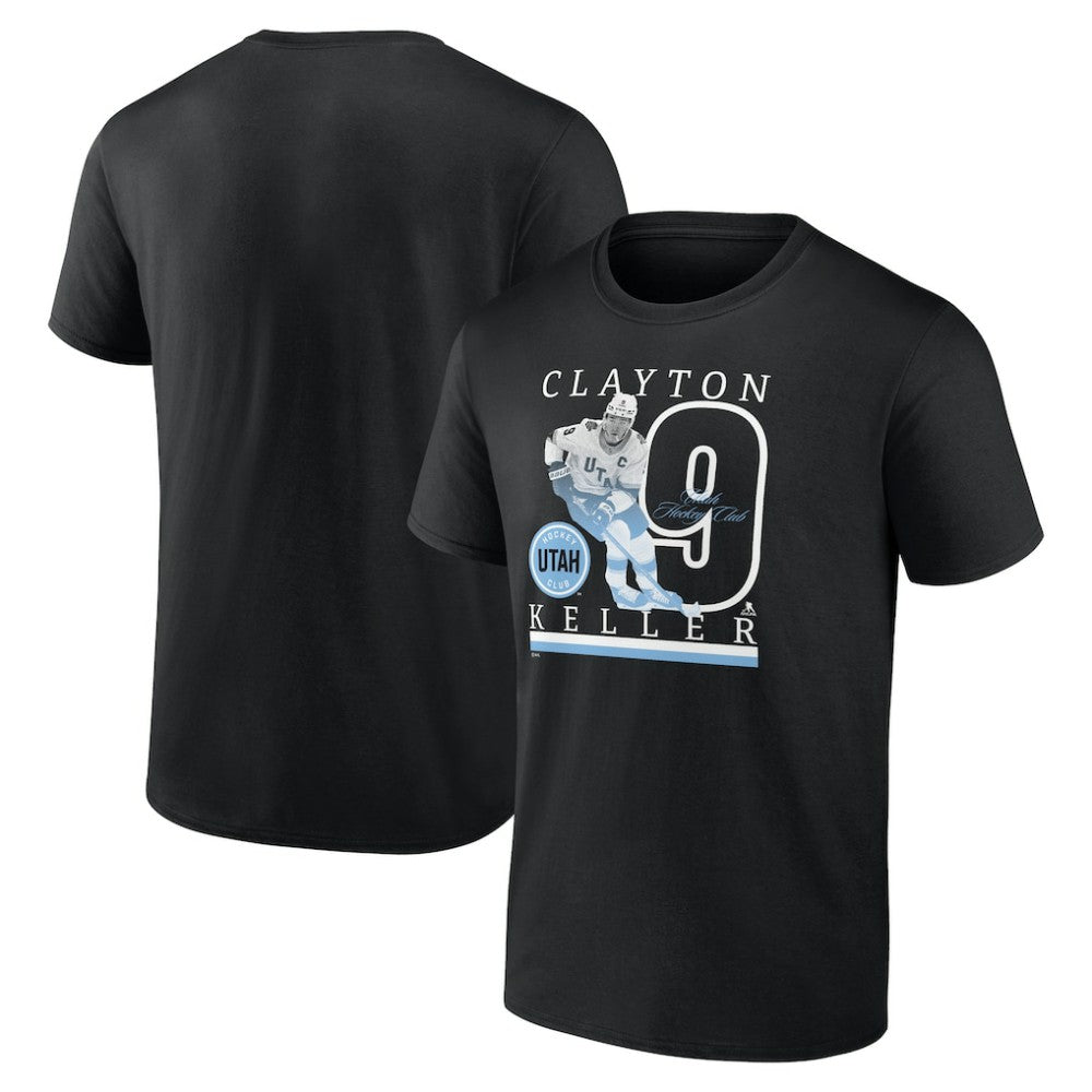 Clayton Keller Utah Mammoth Fanatics Player Graphic T-Shirt - Black | Fanatics Lifestyle