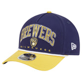 Milwaukee Brewers New Era Arch 9FORTY A-Frame M-Crown Adjustable Hat Online