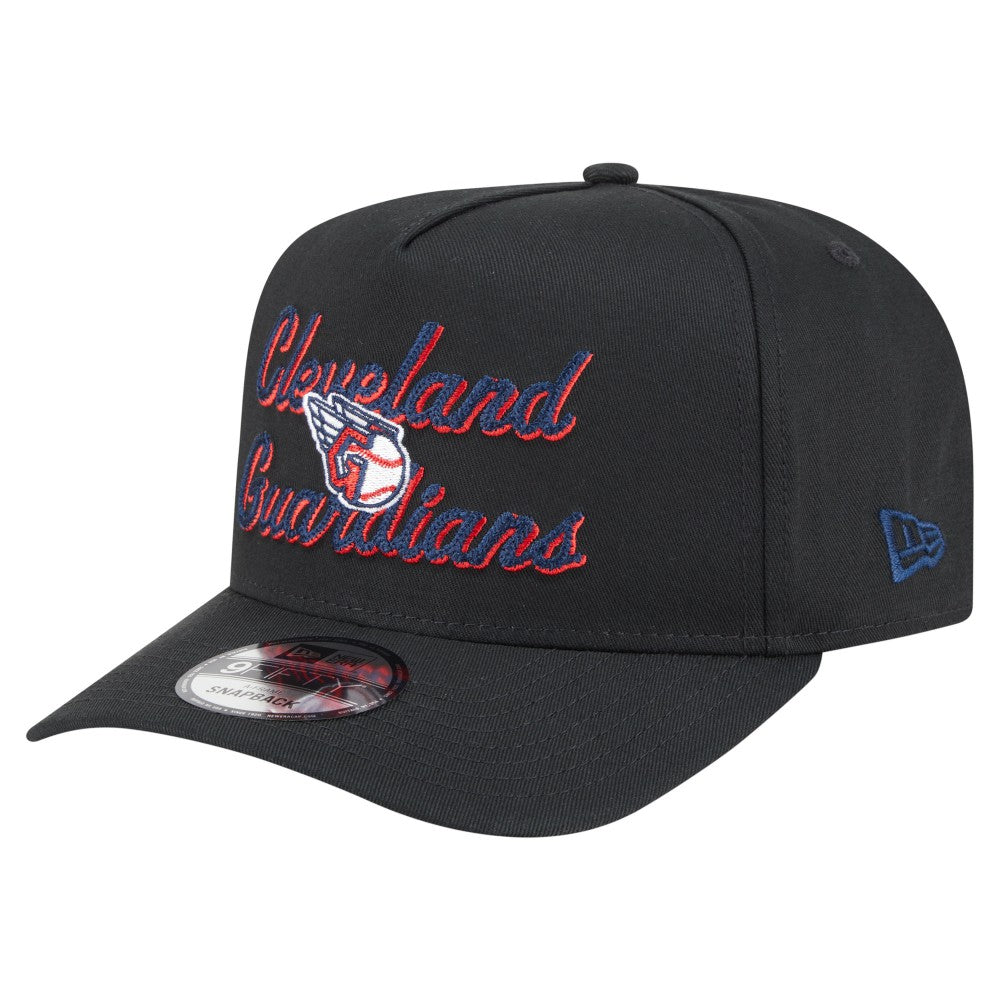 Cleveland Guardians New Era Chainstitch 9FIFTY A-Frame Snapback Hat Sale