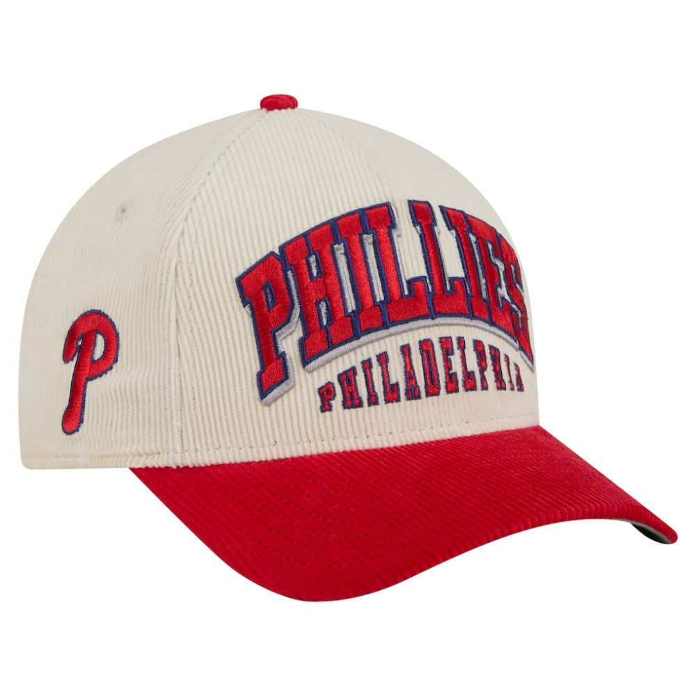 Philadelphia Phillies New Era Sided Corduroy 9FORTY A-Frame Adjustable Hat for sale