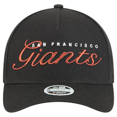 San Francisco Giants New Era Women's Metallic A-Frame 9FORTY Adjustable Hat Discount