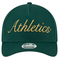 Athletics New Era Women's Metallic A-Frame 9FORTY Adjustable Hat for sale