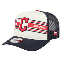 Cleveland Guardians New Era Banner A-Frame 9FIFTY Trucker Snapback Hat Sale