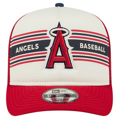 Los Angeles Angels New Era Banner A-Frame 9FIFTY Trucker Snapback Hat Discount