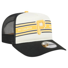 Pittsburgh Pirates New Era Banner A-Frame 9FIFTY Trucker Snapback Hat Discount