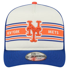 New York Mets New Era Banner A-Frame 9FIFTY Trucker Snapback Hat Discount