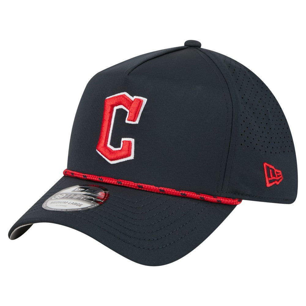 Cleveland Guardians New Era 39THIRTY A-Frame Perforated Flex Hat for sale