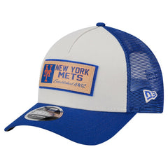 New York Mets New Era Text A-Frame Trucker 9FORTY Hat for sale