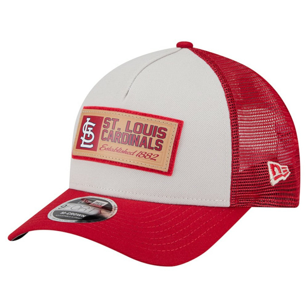 St. Louis Cardinals New Era Text A-Frame Trucker 9FORTY Hat Discount