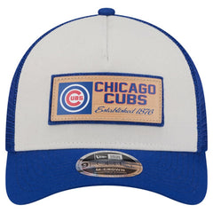 Chicago Cubs New Era Text A-Frame Trucker 9FORTY Hat Outlet