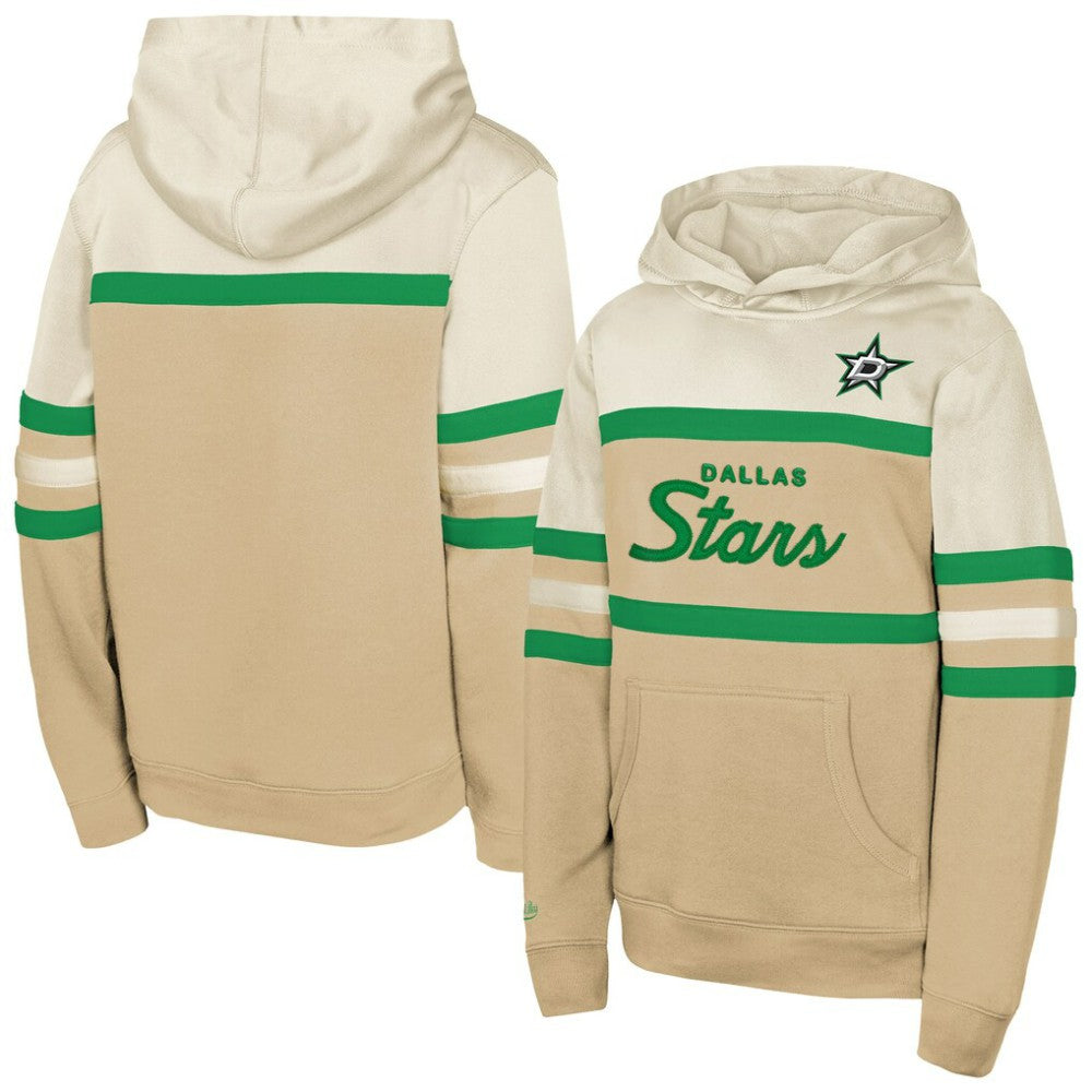 Dallas Stars Mitchell & Ness Youth Head Coach Pullover Hoodie - Tan | NHL on sale