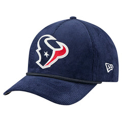 Houston Texans New Era Cord Corduroy 9FORTY A-Frame Adjustable Hat - Navy - NFL