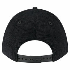 Las Vegas Raiders New Era Cord Corduroy 9FORTY A-Frame Adjustable Hat - Black - NFL