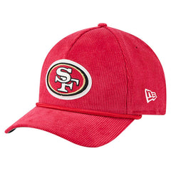 San Francisco 49ers New Era Cord Corduroy 9FORTY A-Frame Adjustable Hat - Scarlet - NFL