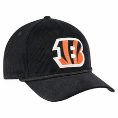 Cincinnati Bengals New Era Cord Corduroy 9FORTY A-Frame Adjustable Hat - Black - NFL