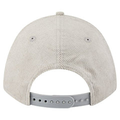 Detroit Lions New Era Cord Corduroy 9FORTY A-Frame Adjustable Hat - Silver - NFL