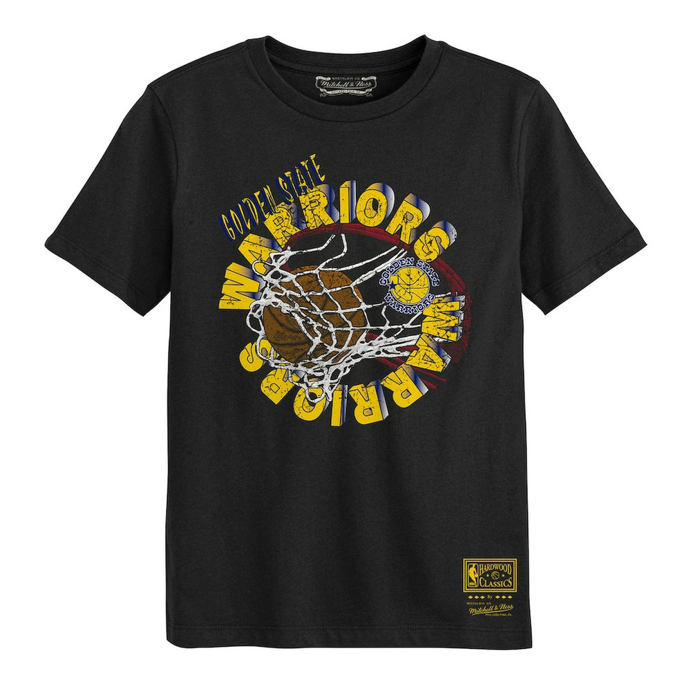 Mitchell & Ness Golden State Warriors Preschool In The Net T-Shirt Black
