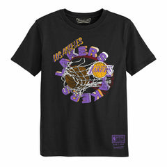 Mitchell & Ness Los Angeles Lakers Preschool In The Net T-Shirt Black