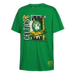 Mitchell & Ness Boston Celtics Youth Retro '90s Poster T-Shirt Kelly Green