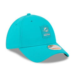 Miami Dolphins New Era 2025 Sideline 39THIRTY Flex Hat - Aqua - NFL