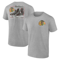 Chicago Blackhawks Glory Skates T-Shirt - Heather Gray | NHL discount
