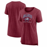 Colorado Avalanche Women's Reign Supreme Tri-Blend T-Shirt - Burgundy | NHL Lifestyle